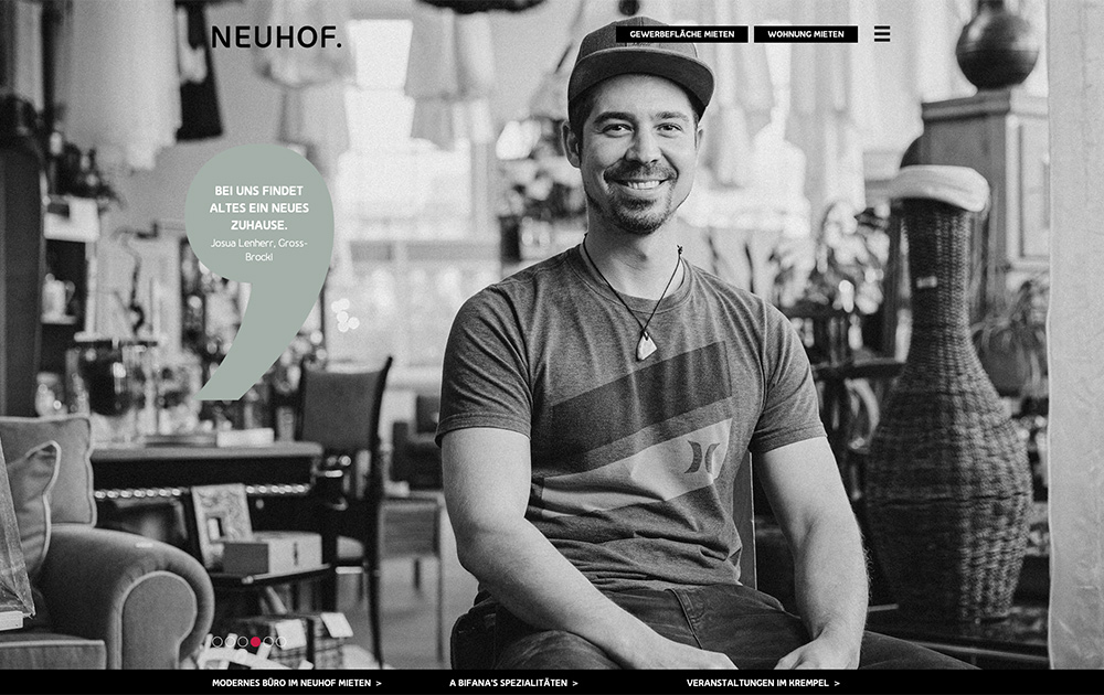 Neuhof Buchs - Geschichte